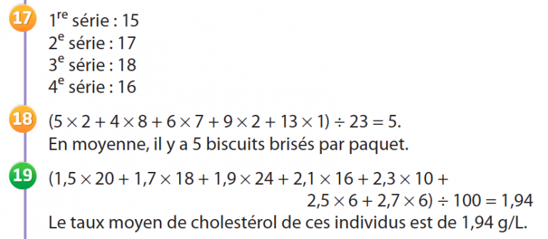 Mission Indigo 3e – 17-18-19 p 160 CORRECTION – Mathématiques avec M
