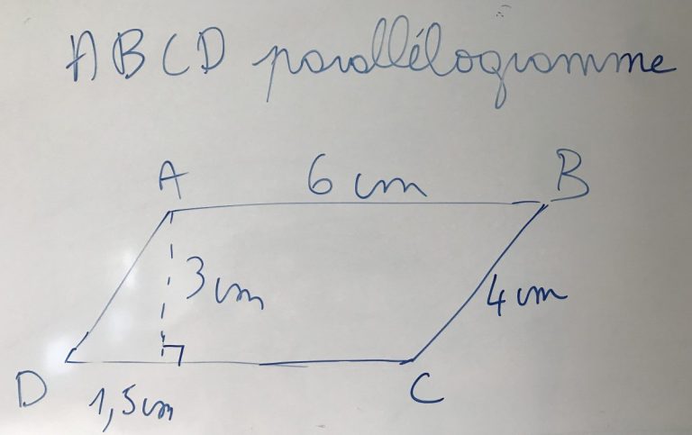 Le parallélogramme : cours de maths en 5ème en PDF